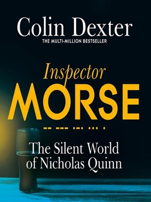 The Silent World of Nicholas Quinn - Audiobook